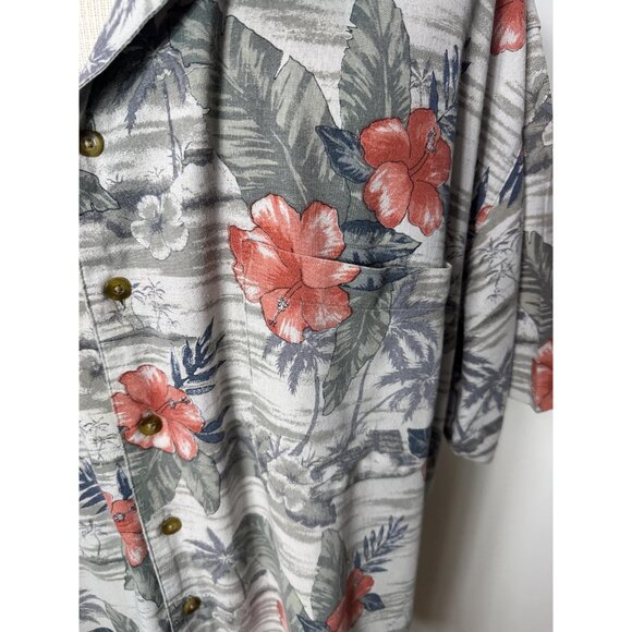 Vintage mens Hawaiian shirt silk blend by Island Blue Size 4X - Picture 6 of 7